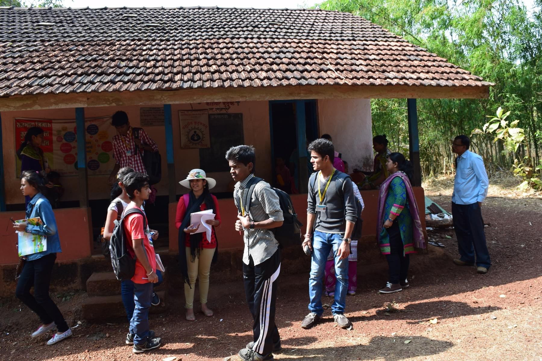 Anantrao Pawar College of Architecture Pune Village settlement study at Adivare photo 3